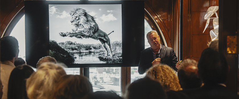 David Yarrow's photographs a roaring success at UBP Monaco vernissage